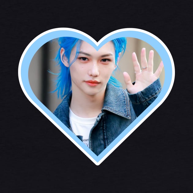 Kpop Stray Kids Felix Heart by StarBunnyDesigns